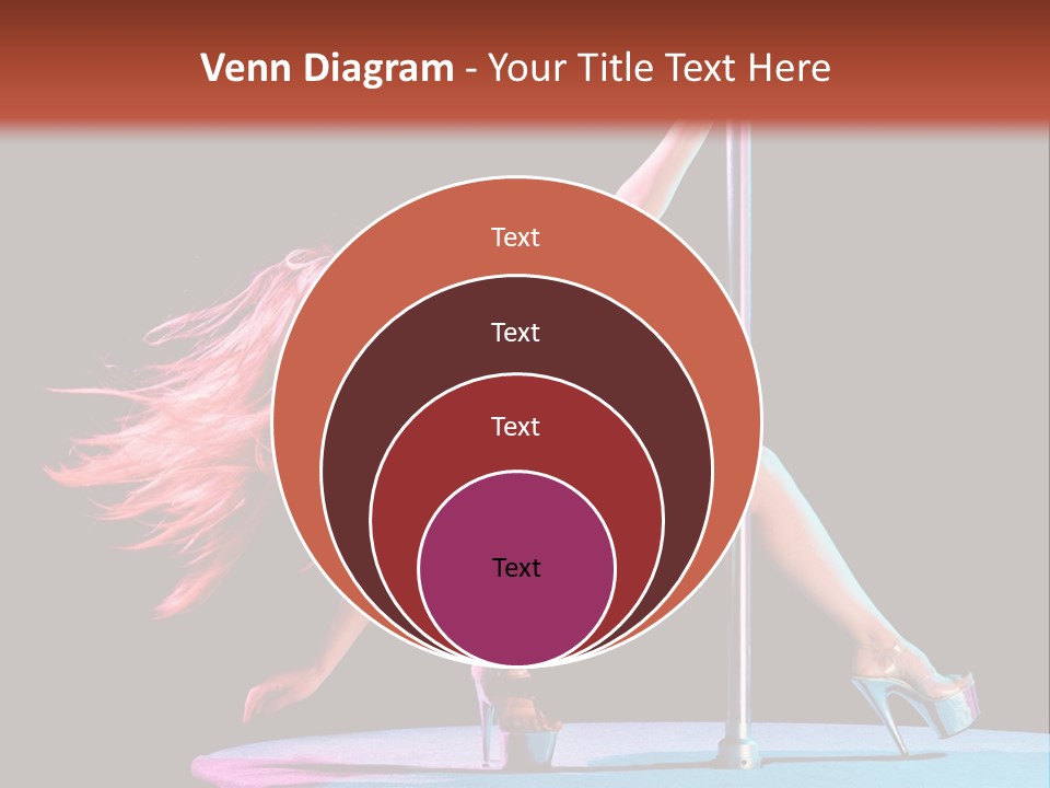 Pole Dance Girl Glamour PowerPoint Template