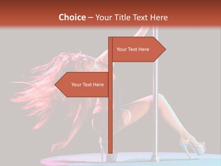 Pole Dance Girl Glamour PowerPoint Template