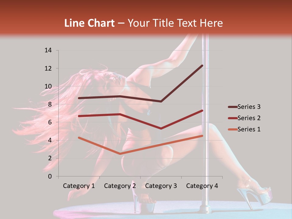 Pole Dance Girl Glamour PowerPoint Template