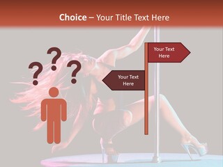 Pole Dance Girl Glamour PowerPoint Template