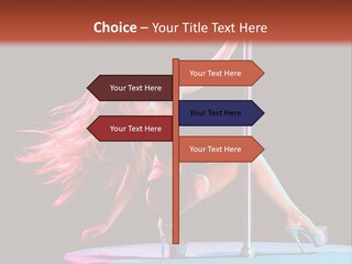 Pole Dance Girl Glamour PowerPoint Template