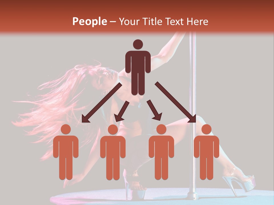 Pole Dance Girl Glamour PowerPoint Template