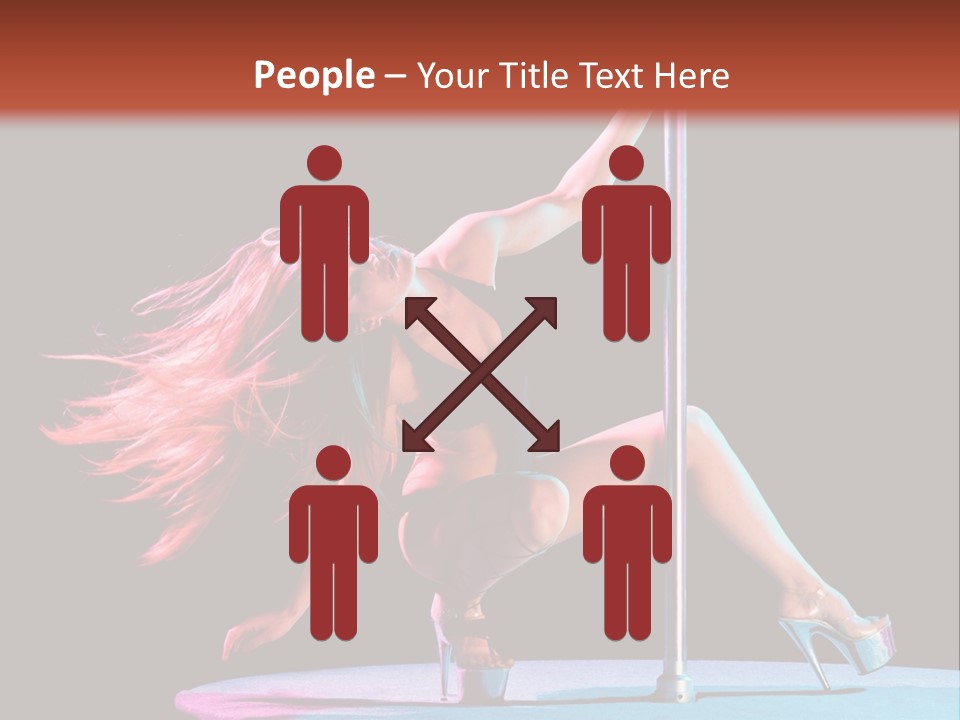 Pole Dance Girl Glamour PowerPoint Template