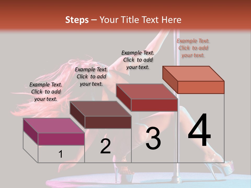 Pole Dance Girl Glamour PowerPoint Template