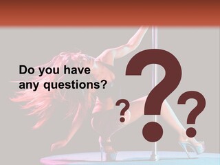 Pole Dance Girl Glamour PowerPoint Template