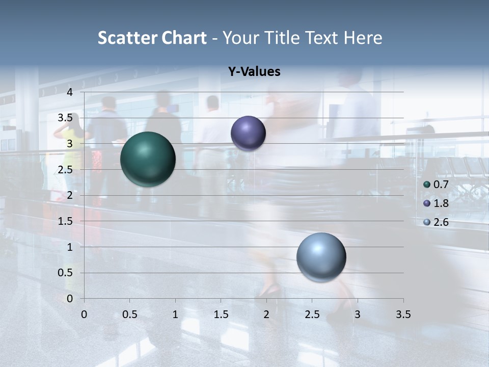 A Blurry Photo Of People Waiting At An Airport PowerPoint Template