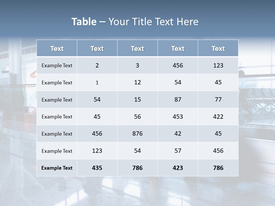 A Blurry Photo Of People Waiting At An Airport PowerPoint Template