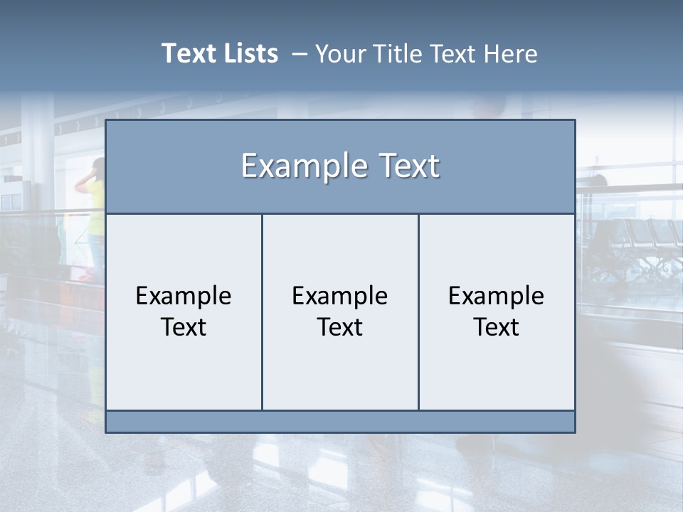 A Blurry Photo Of People Waiting At An Airport PowerPoint Template