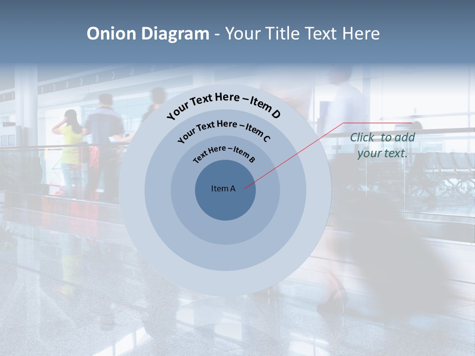 A Blurry Photo Of People Waiting At An Airport PowerPoint Template