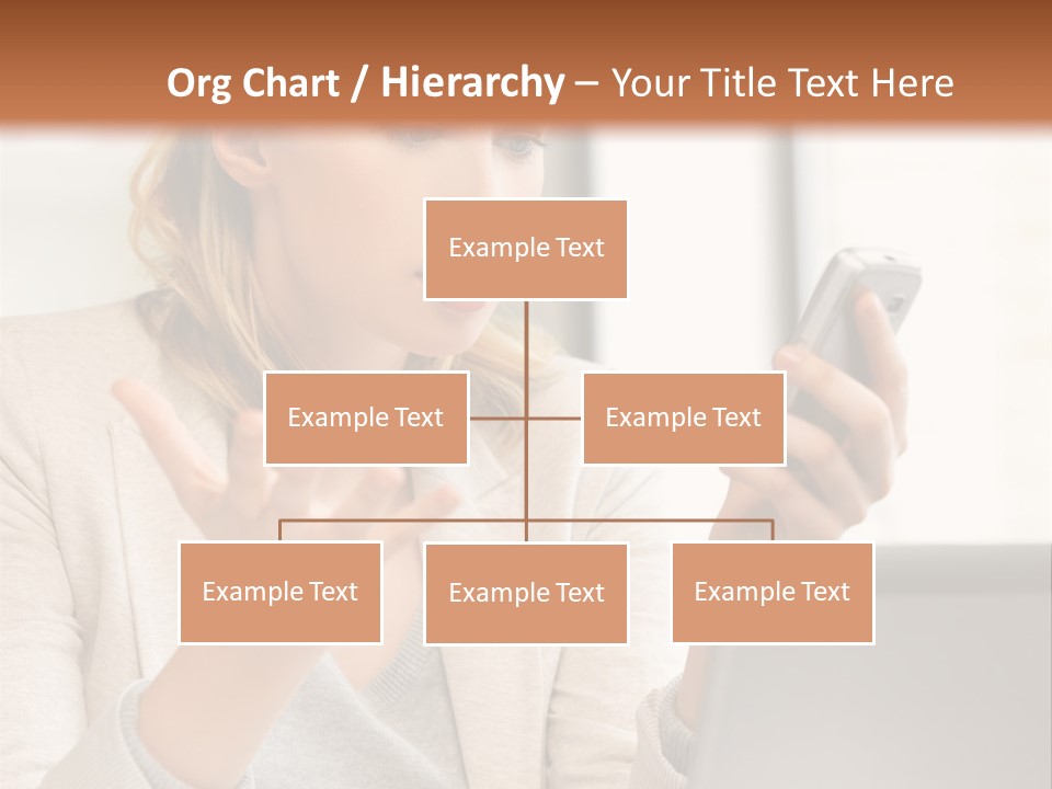 A Woman Sitting At A Table Using A Laptop Computer PowerPoint Template