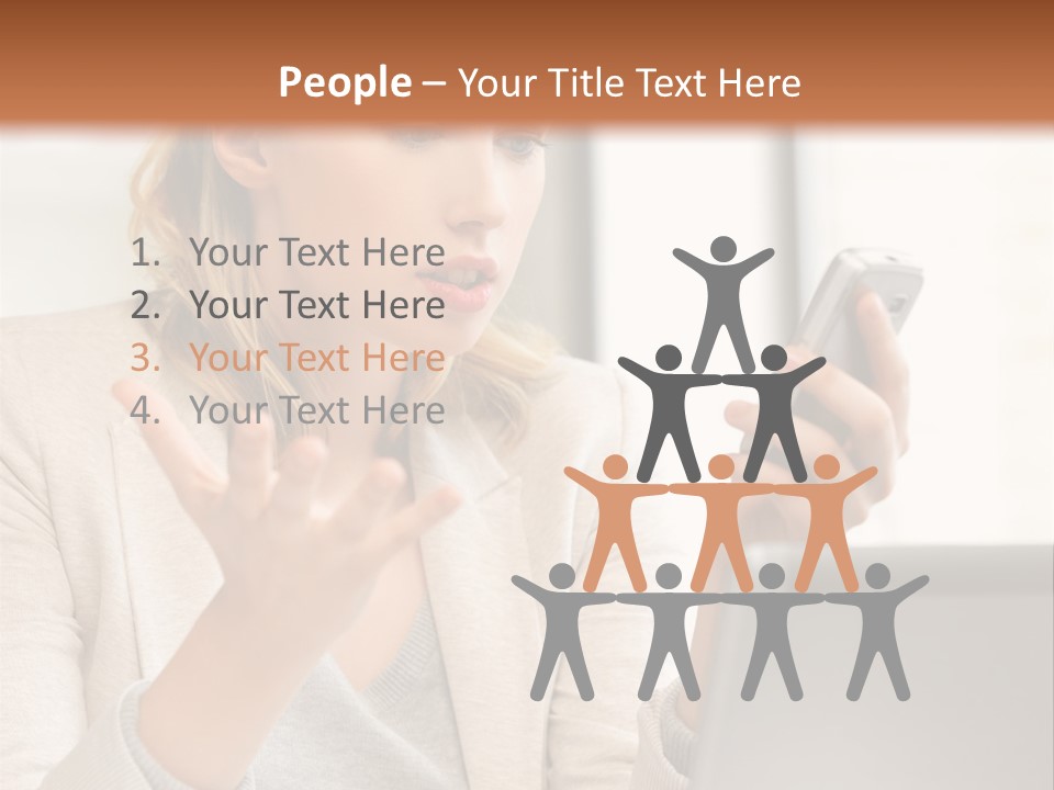 A Woman Sitting At A Table Using A Laptop Computer PowerPoint Template