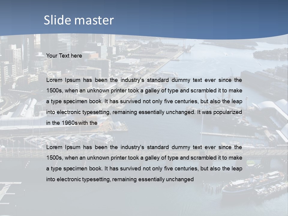 South Ship Urban PowerPoint Template