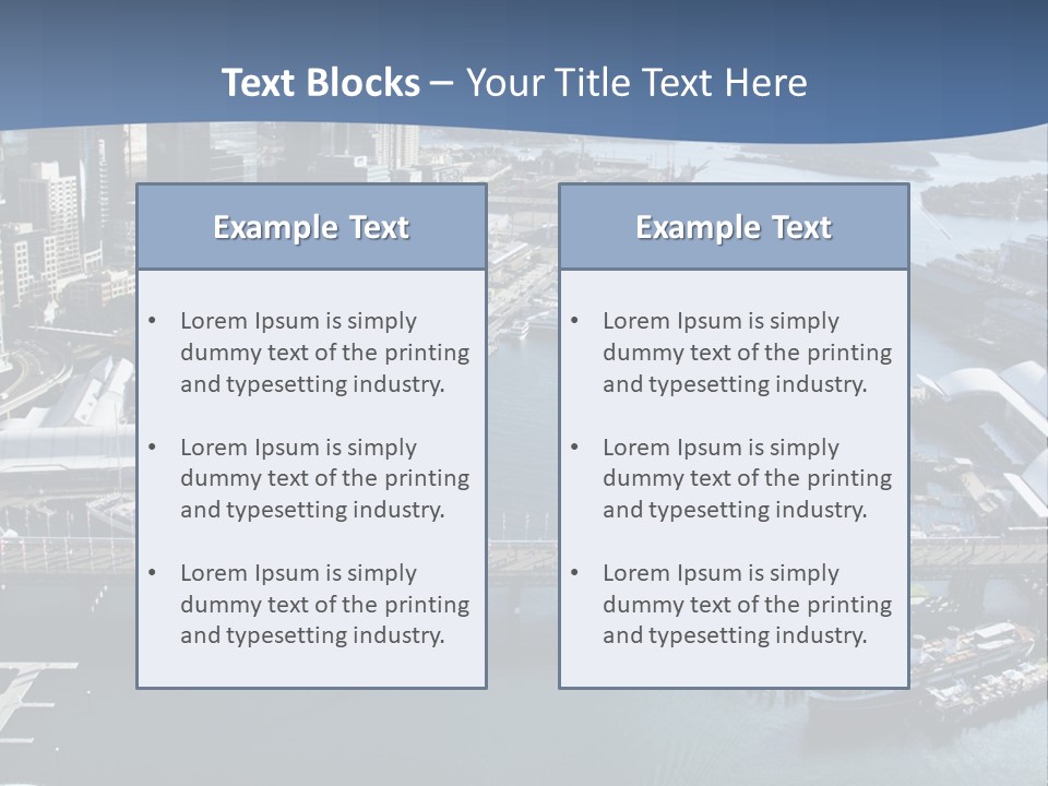 South Ship Urban PowerPoint Template