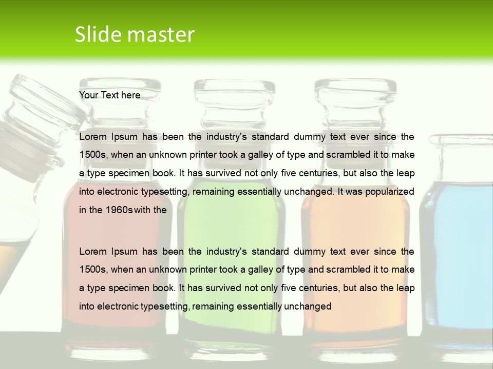 Health Spa Bottle PowerPoint Template