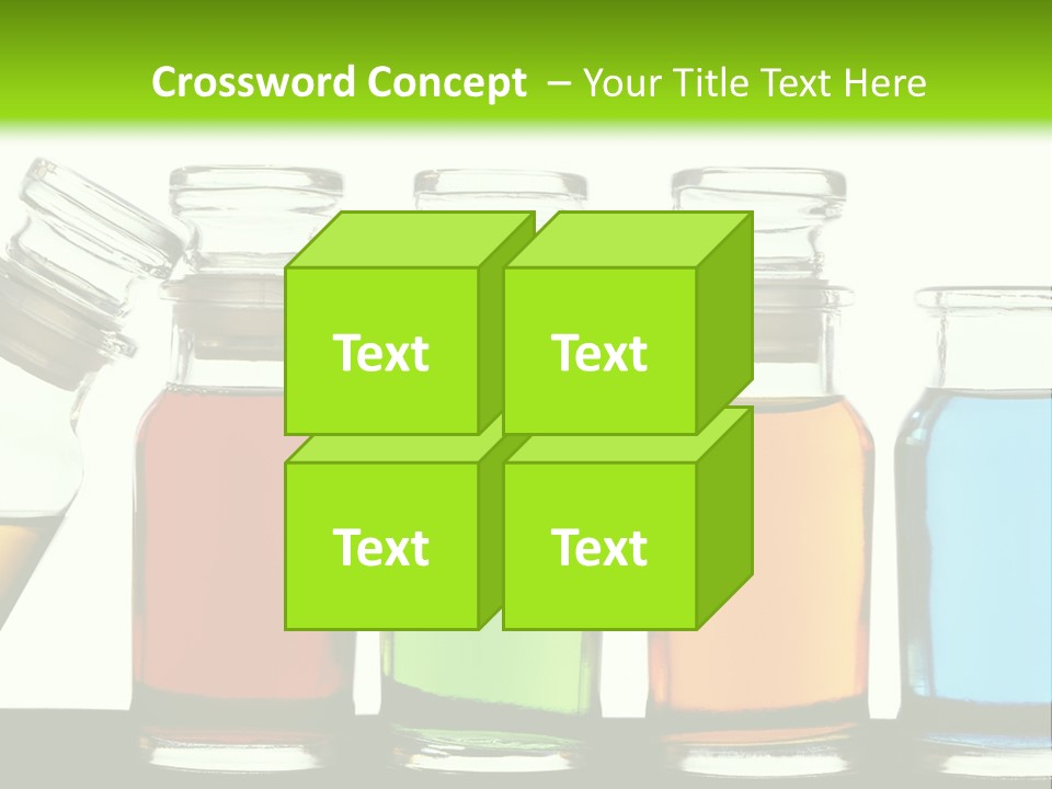 Health Spa Bottle PowerPoint Template