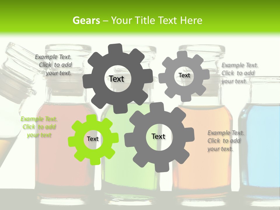 Health Spa Bottle PowerPoint Template