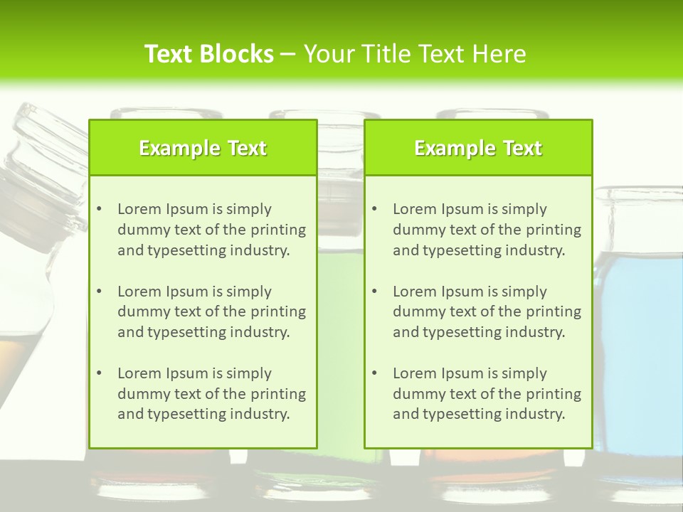 Health Spa Bottle PowerPoint Template