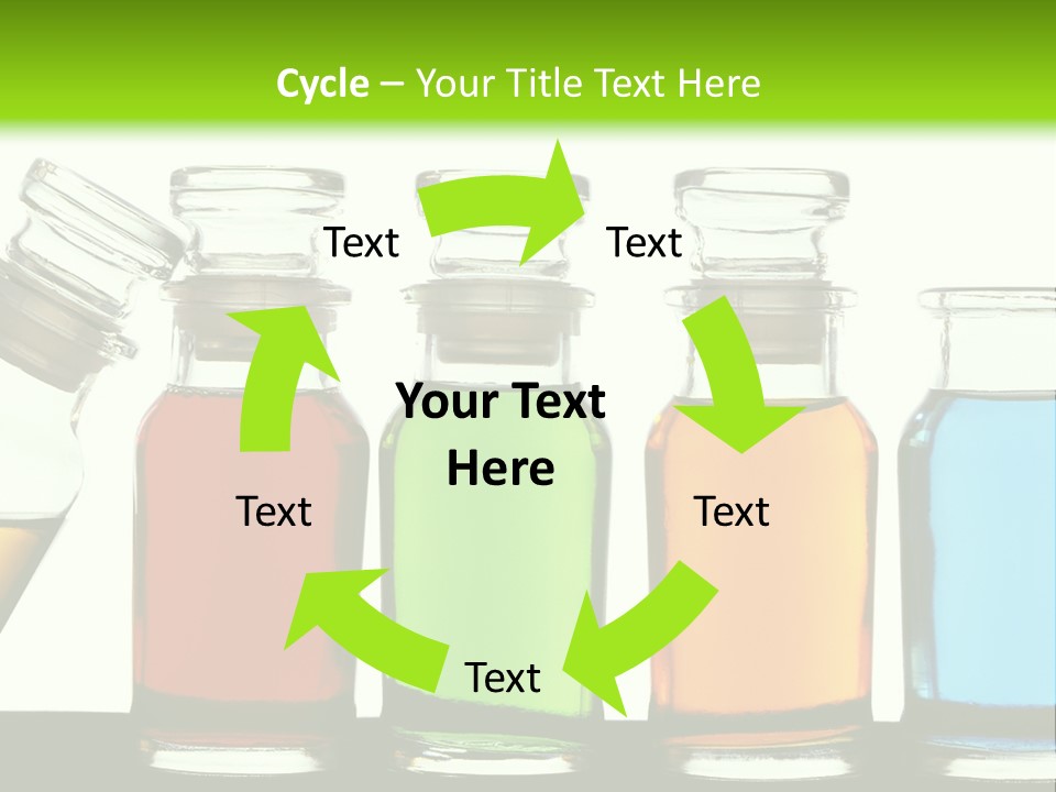 Health Spa Bottle PowerPoint Template