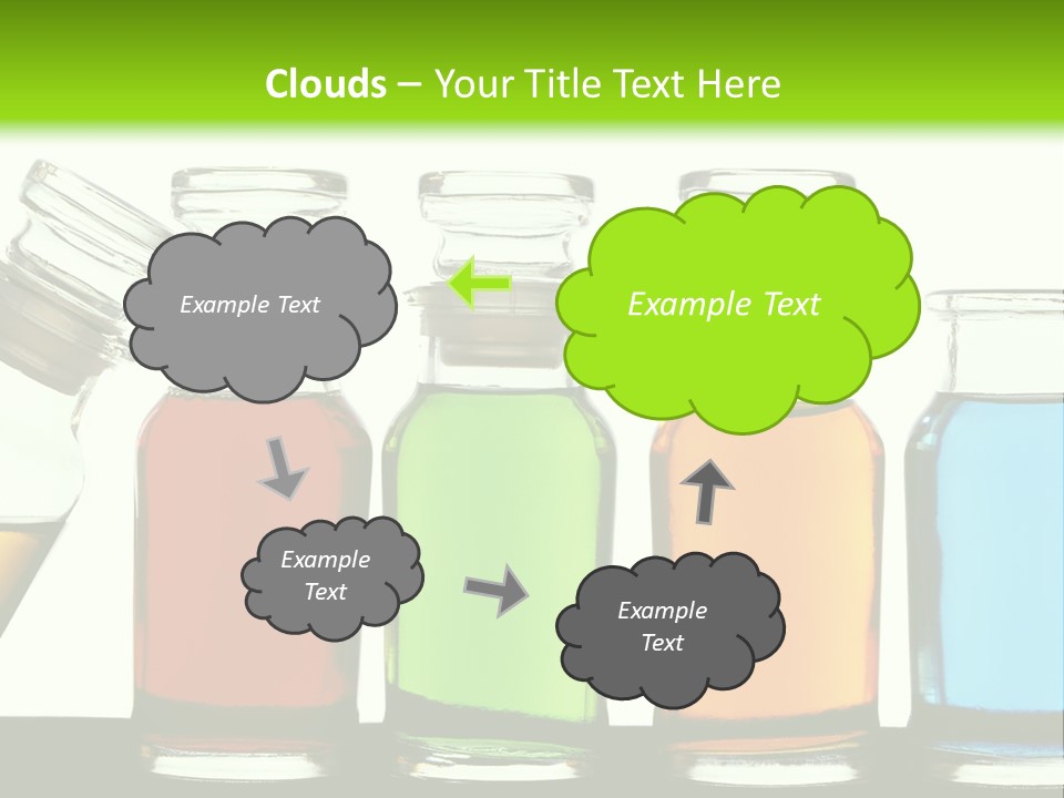 Health Spa Bottle PowerPoint Template