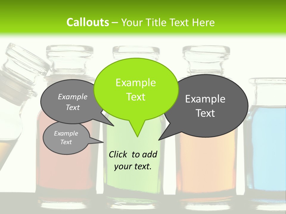 Health Spa Bottle PowerPoint Template