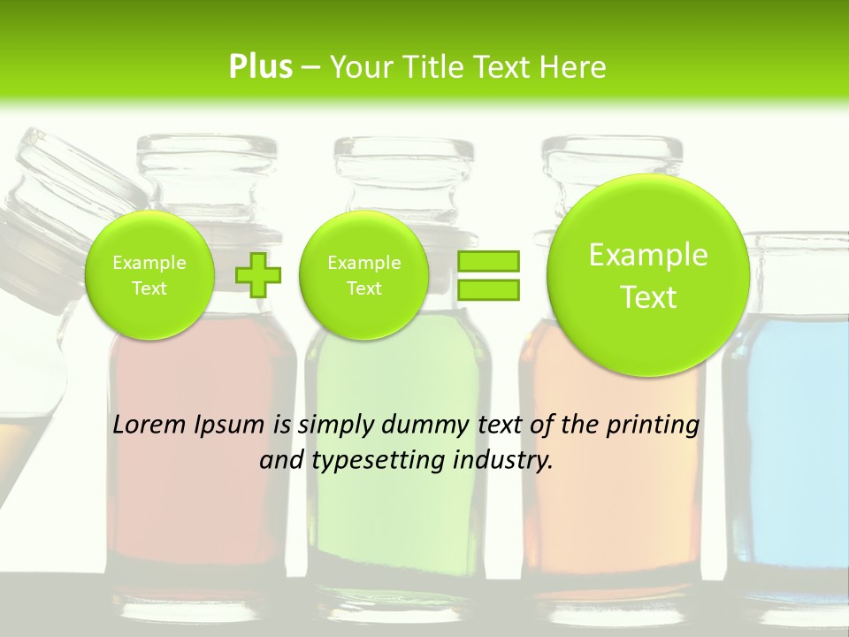 Health Spa Bottle PowerPoint Template