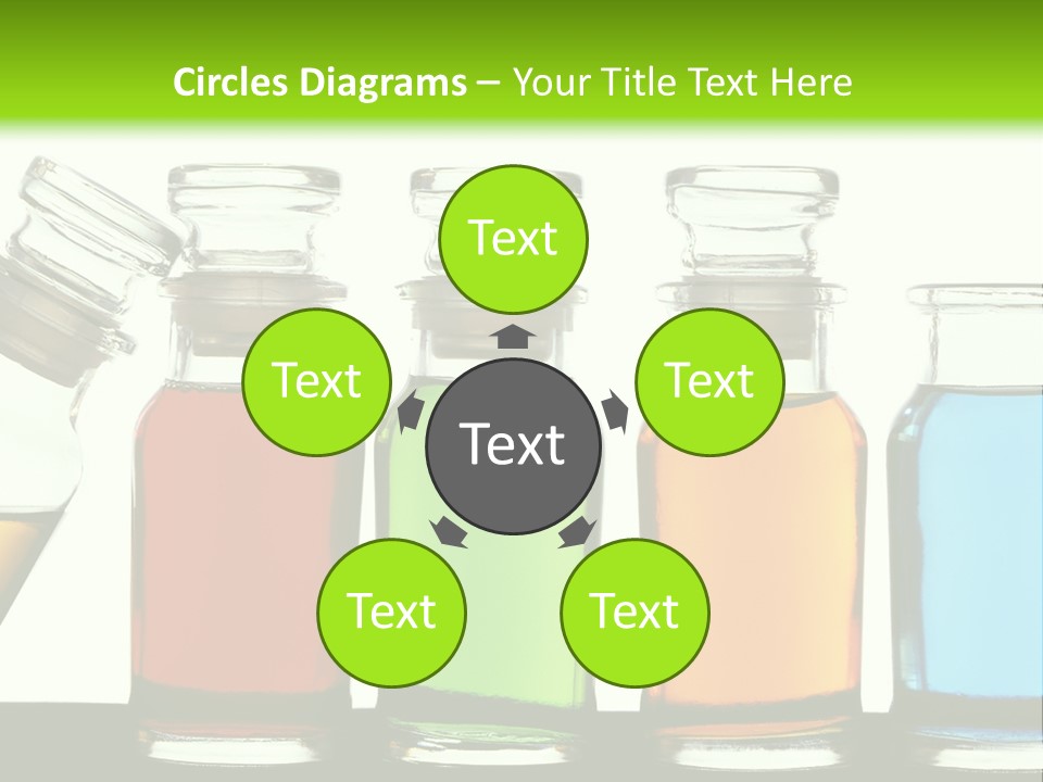 Health Spa Bottle PowerPoint Template