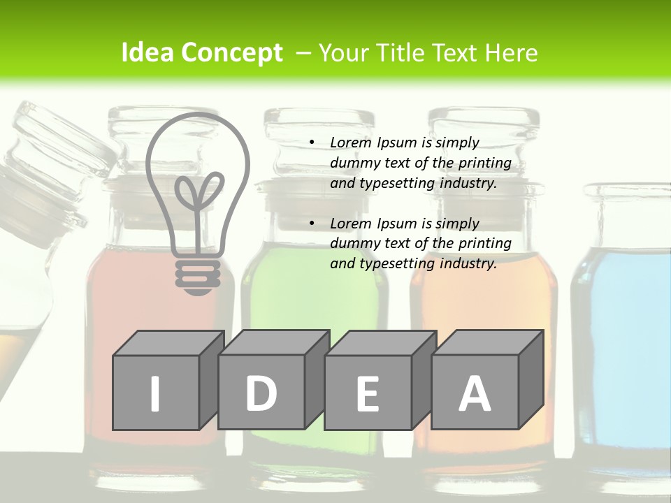 Health Spa Bottle PowerPoint Template