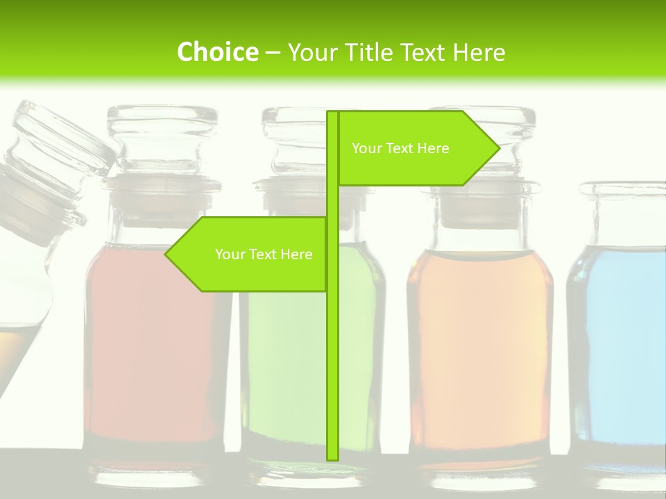 Health Spa Bottle PowerPoint Template