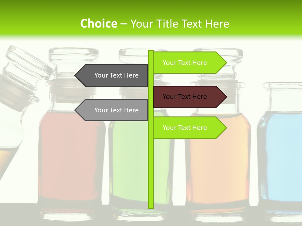 Health Spa Bottle PowerPoint Template