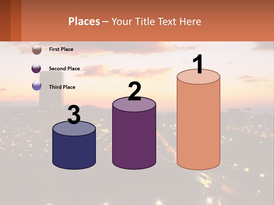 America Trees Building PowerPoint Template
