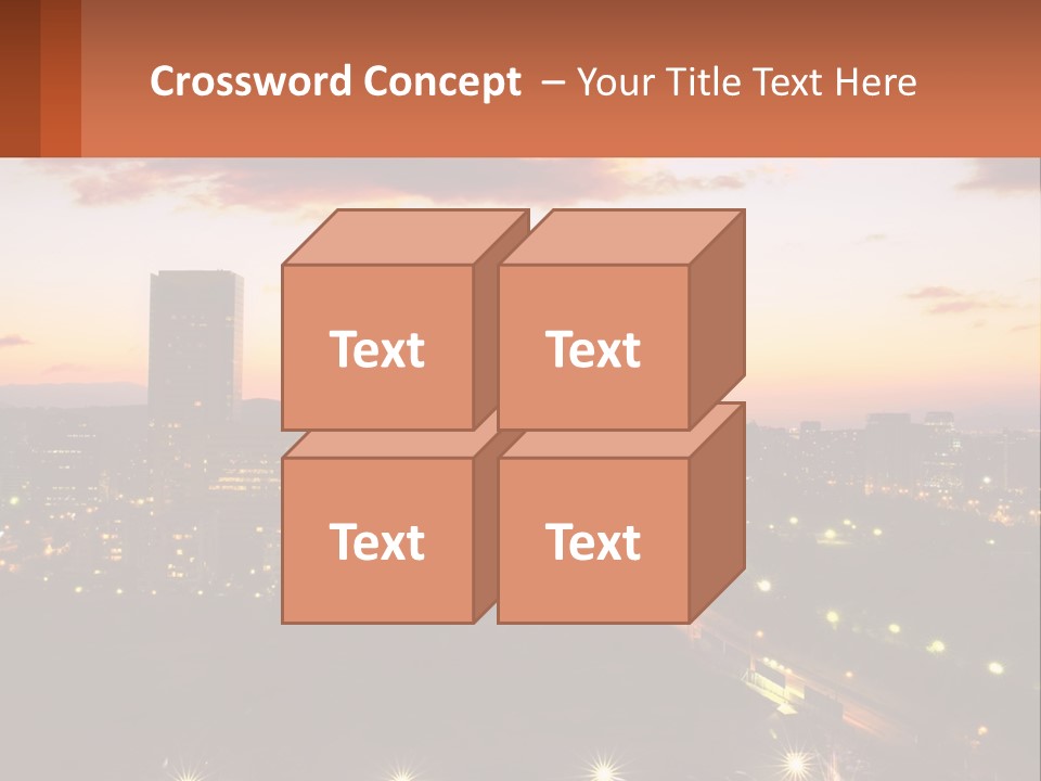 America Trees Building PowerPoint Template