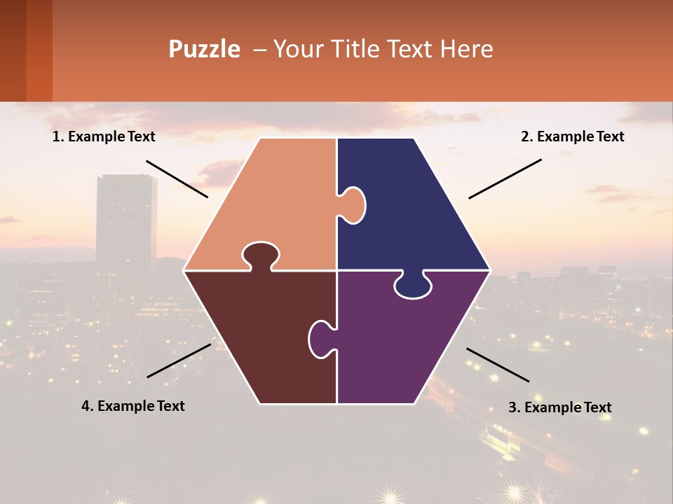 America Trees Building PowerPoint Template