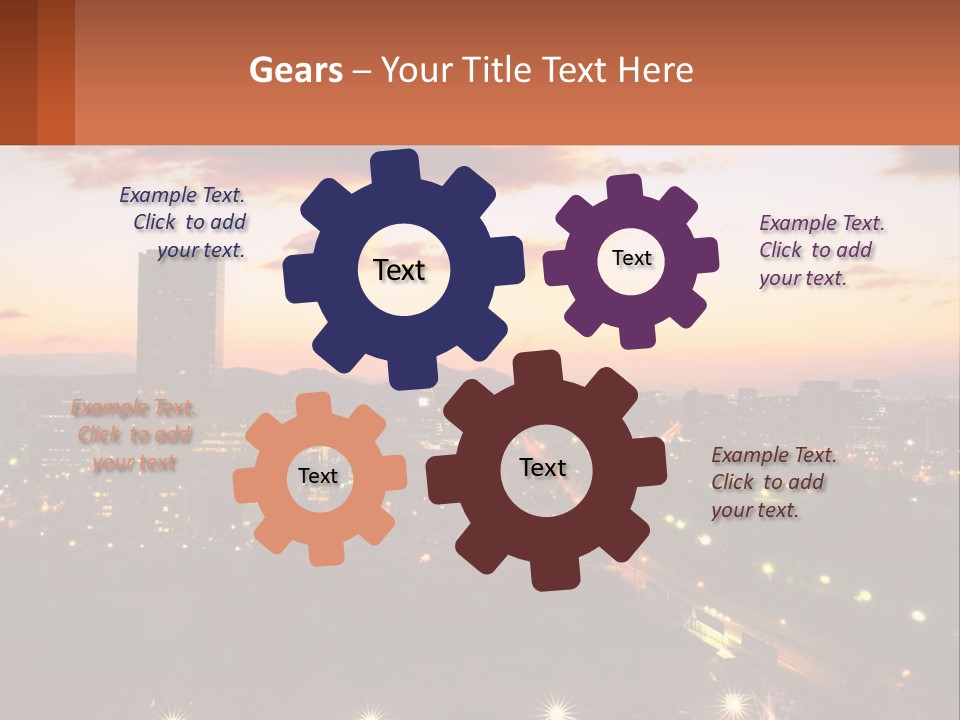 America Trees Building PowerPoint Template