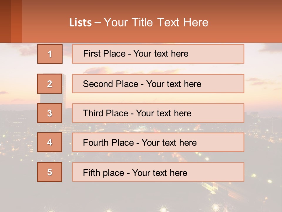 America Trees Building PowerPoint Template