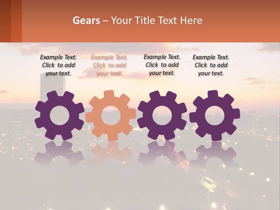 America Trees Building PowerPoint Template