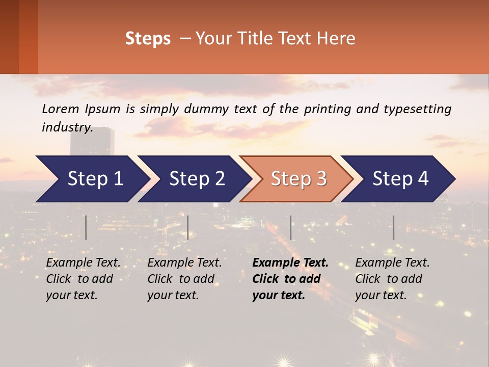 America Trees Building PowerPoint Template
