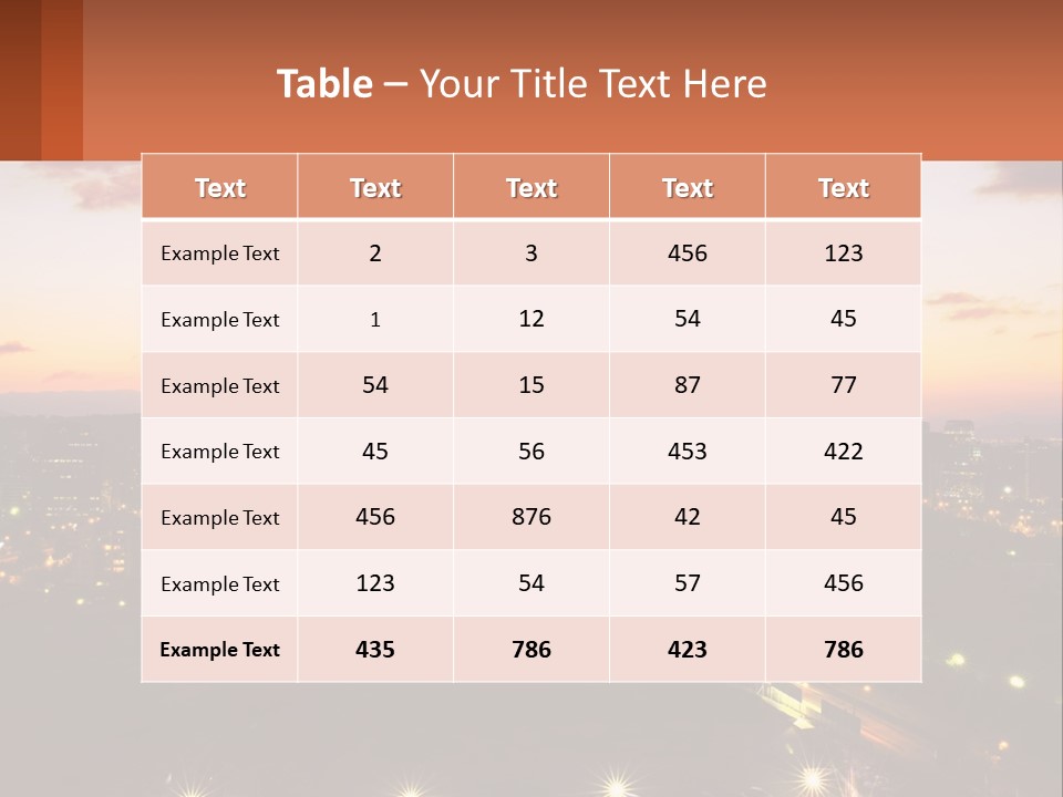 America Trees Building PowerPoint Template