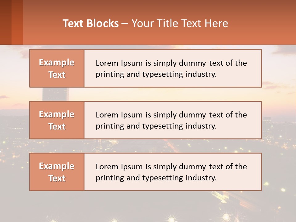 America Trees Building PowerPoint Template