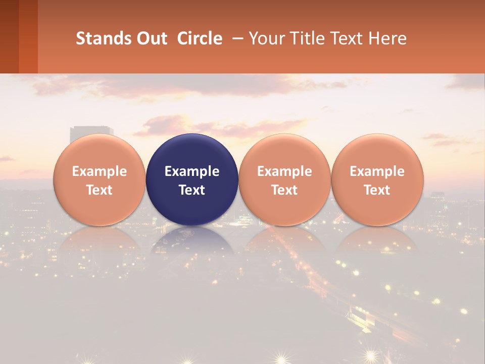 America Trees Building PowerPoint Template