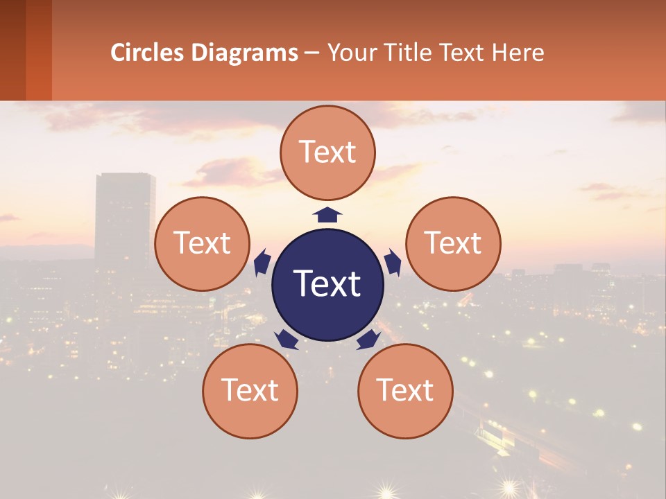 America Trees Building PowerPoint Template