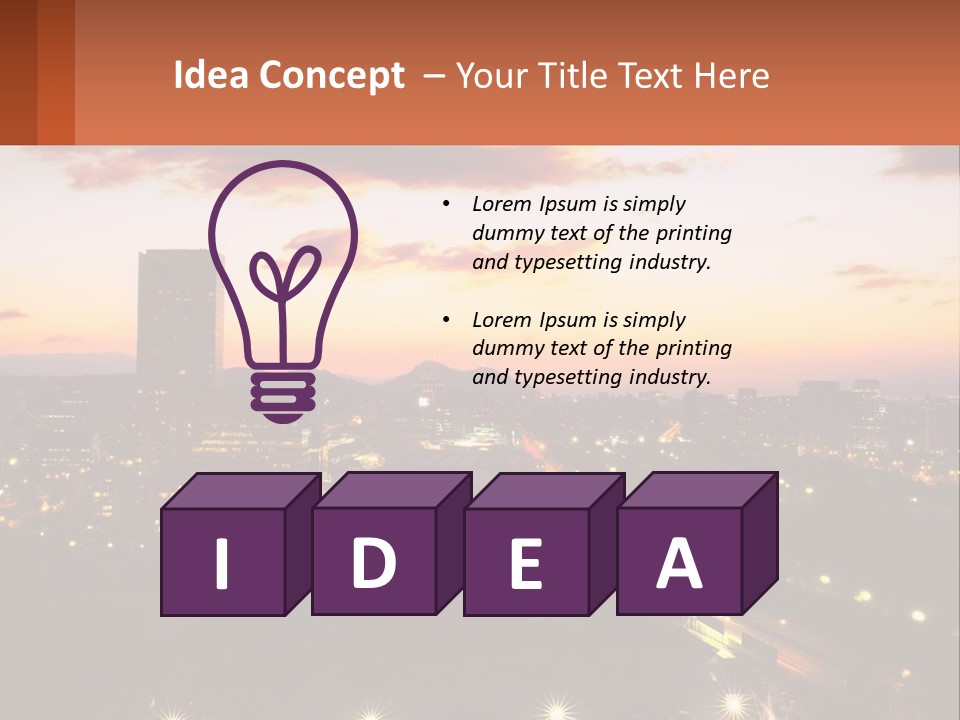 America Trees Building PowerPoint Template