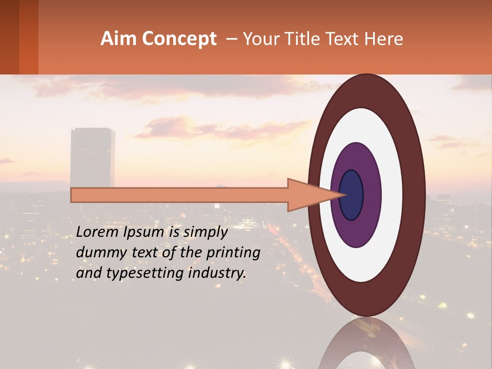 America Trees Building PowerPoint Template
