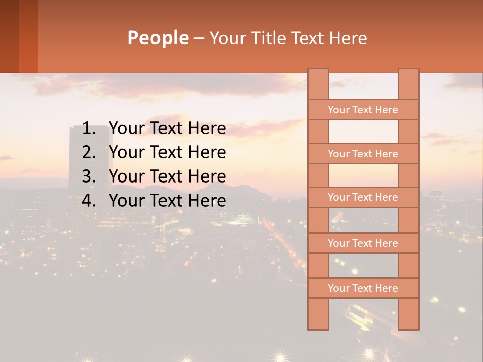 America Trees Building PowerPoint Template