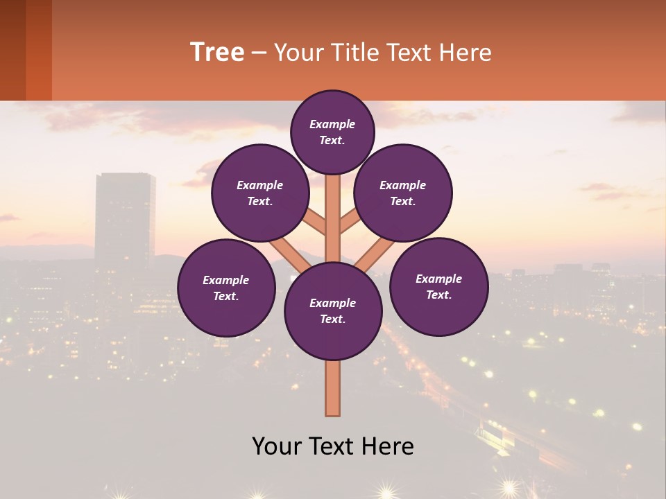America Trees Building PowerPoint Template