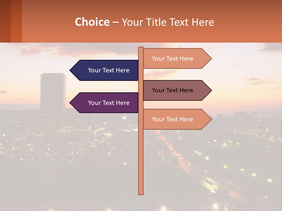 America Trees Building PowerPoint Template