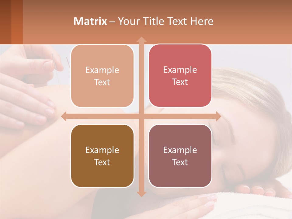 A Woman Getting A Massage With Needles On Her Back PowerPoint Template