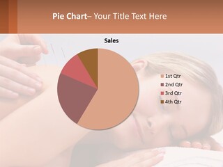 A Woman Getting A Massage With Needles On Her Back PowerPoint Template