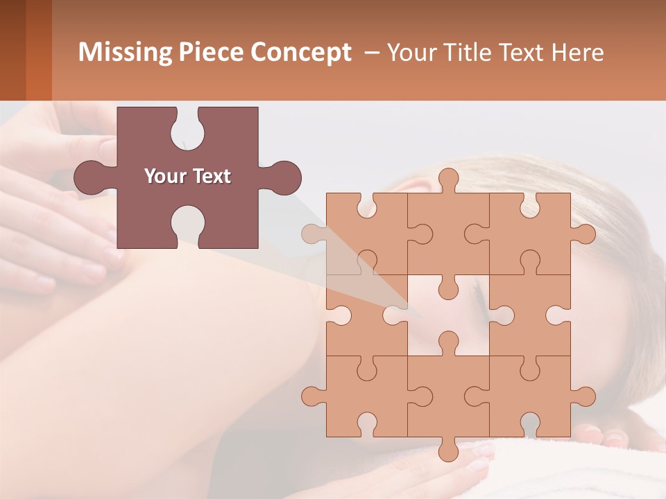 A Woman Getting A Massage With Needles On Her Back PowerPoint Template