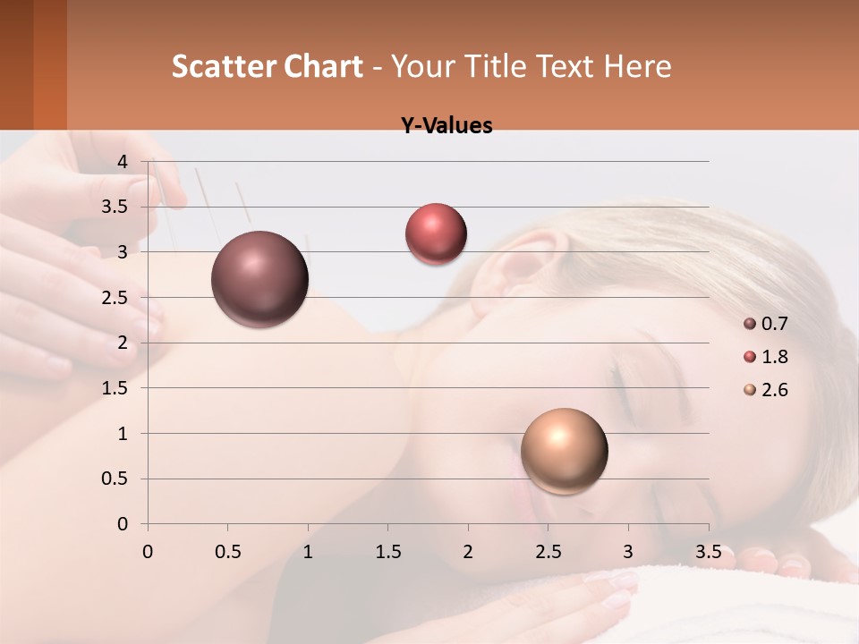 A Woman Getting A Massage With Needles On Her Back PowerPoint Template