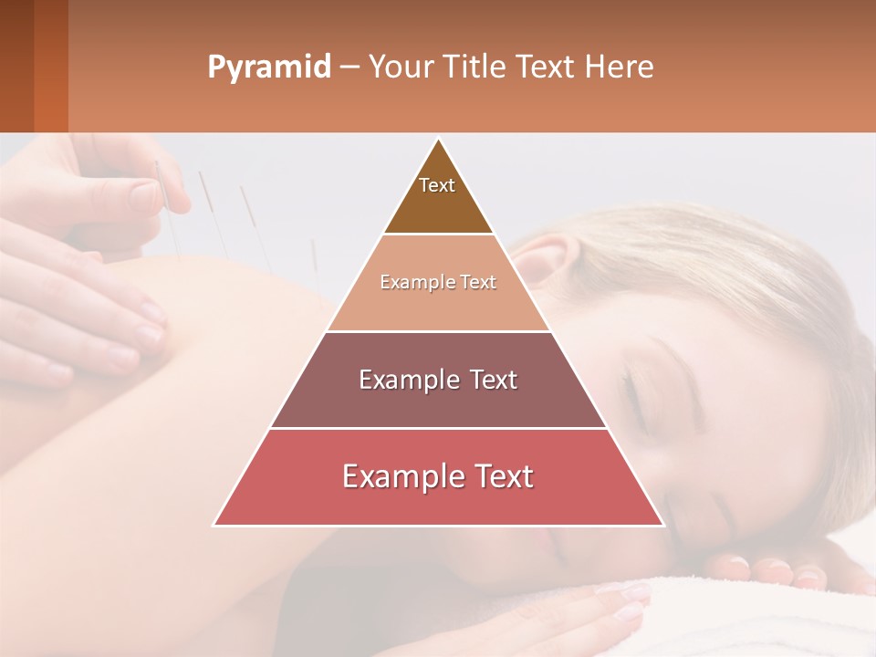 A Woman Getting A Massage With Needles On Her Back PowerPoint Template